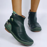 Flach Nahtverarbeitung Stiefelette