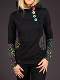 Langarm Lässiges Sweatshirt mit Kapuze