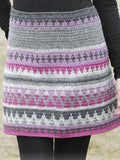Lässiger Gestrickter Rock