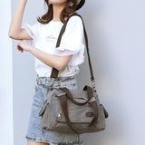 Canvas Crossbodytaschen Schwarz Blau Grau