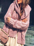 Reine Farbe pullover Mantel