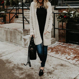 Lässiger Cardigan Pullover Mantel