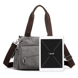 Canvas Crossbodytaschen Schwarz Blau Grau
