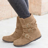 Rutschfeste Stiefel mit tiefem Fersenstrick