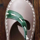 Leder Slippers