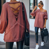 Grau Patchwork Sexy Rundhals Baumwollgemisch Sweatshirt