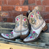 Wie die Abbildung zeigt Blumenstickerei Täglich Winter Stiefelette
