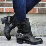 Blockabsatz Winter Strand Stiefelette