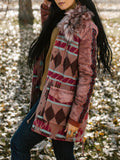 Gemusterte Jacke mit Langarm