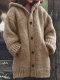 NEUE gestrickte Strickjacke mit Kapuze👚