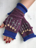 Grau Lässige Baumwollgemische Handschuhe