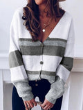 V usschnitt Minimalist Cardigan