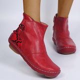 Flach Nahtverarbeitung Stiefelette