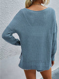 V Ausschnitt Gestrickt Elegant Warm Pullover Shirts