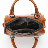 Ledertasche Elegant Retro Metallic Für Arbeit und Reisen
