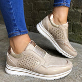 Athletisch Slip on Atmungsaktiven Plateauschuhe