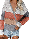 Locker gestreifter Langarmpullover
