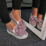Damen Funkelnde Strasse Loafers