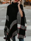 Lässiger High Neck Schal Pullover