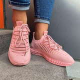 Damen Masche Atmungsaktiv Perforierte Sneakers