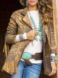 LANGE ÄRMEL TASSEL COAT