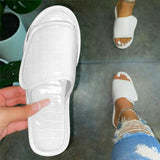 Glanz Lackleder Kariert Pantoffel