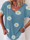 Kleines Daisy Loose Casual Oversized T-Shirt