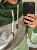 Grün Langarm Normal Sweatshirt