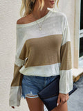 Leicht Luftig Crew Ausschnitt Gestrickt Pullover