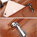 Ledertasche Elegant Retro Metallic Für Arbeit und Reisen