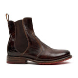 Kurzer Retro-Stiefel für Damen mit niedrigem Absatz