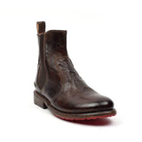 Kurzer Retro-Stiefel für Damen mit niedrigem Absatz