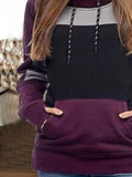 Lila Lässig Baumwollgemisch Sweatshirt