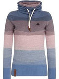 Patchwork Farbblock Sweatshirts mit Kapuze