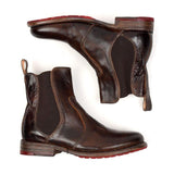 Kurzer Retro-Stiefel für Damen mit niedrigem Absatz
