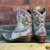 Wie die Abbildung zeigt Blumenstickerei Täglich Winter Stiefelette