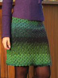 Patchwork Lässiger Rock mit Farbblock Großen Größen