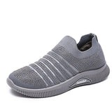 Perforiert Glitzersteine Gestreift Slip-On Sneakers Laufschuhe