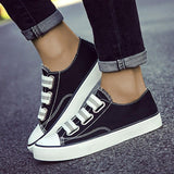 Canvas Minimalist Slip-On Sneakers Gelb Grün