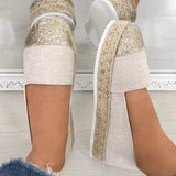 Espadrilles Paillette Slip On Loafers