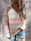 Leicht gestrickter Hoodie