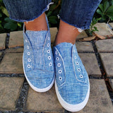 Stoff Minimalist Schlupf Plateau Sneakers