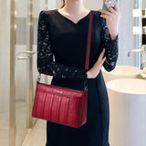 Elegant Reißverschluss Schultertaschen