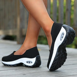 Luftkissen Plateauschuhe Sneakers Lila