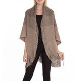 Quaste Schal Pullover Mantel