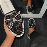 Damen Funkelnde Strasse Loafers
