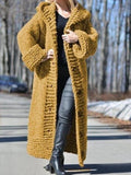 mittlere Länge Pullover Mantel