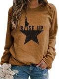 Drucken Freizeit Lange Ärmel Sweatshirt
