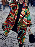 Modisch bedruckte Langarm jacke