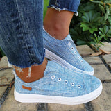 Stoff Minimalist Schlupf Plateau Sneakers